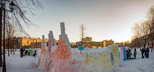 Рыбинская снежная крепость опять попала в Книгу рекордов России