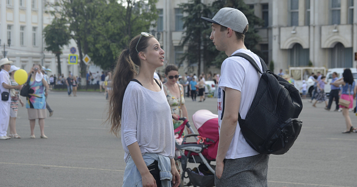 В День города на Советской площади Ярославля снимали кино_67491