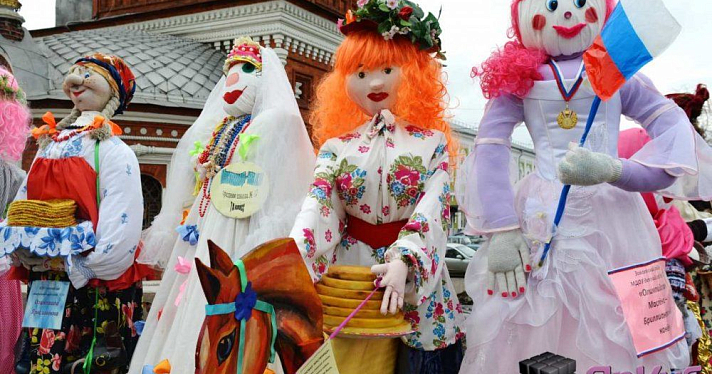 На улице Андропова установят более 250 масленичных кукол