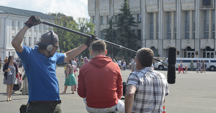В День города на Советской площади Ярославля снимали кино_67477