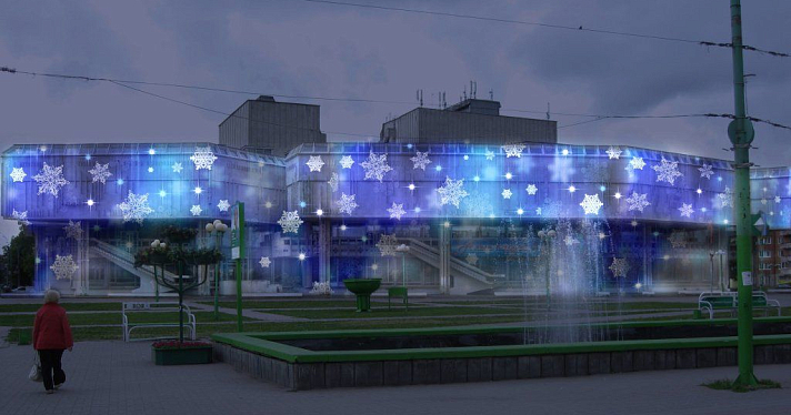 Новогодняя инсталляция украсит фасад ТЮЗа