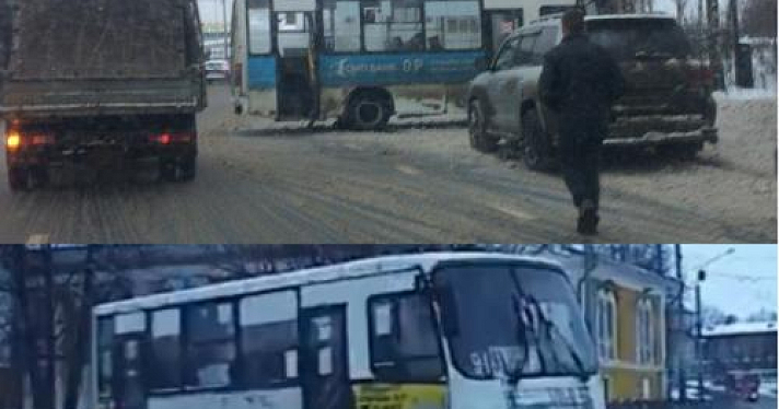В Ярославле произошло два ДТП с участием маршрутных такси: видео 