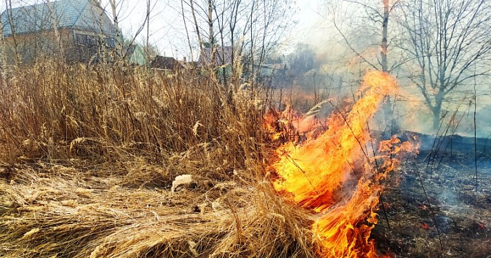 В Ярославской области сотрудники МЧС спасли деревню от огня