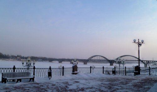 В Рыбинске затопило набережную Волги