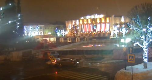 На Советской площади в Ярославле произошло два ДТП (видео) 