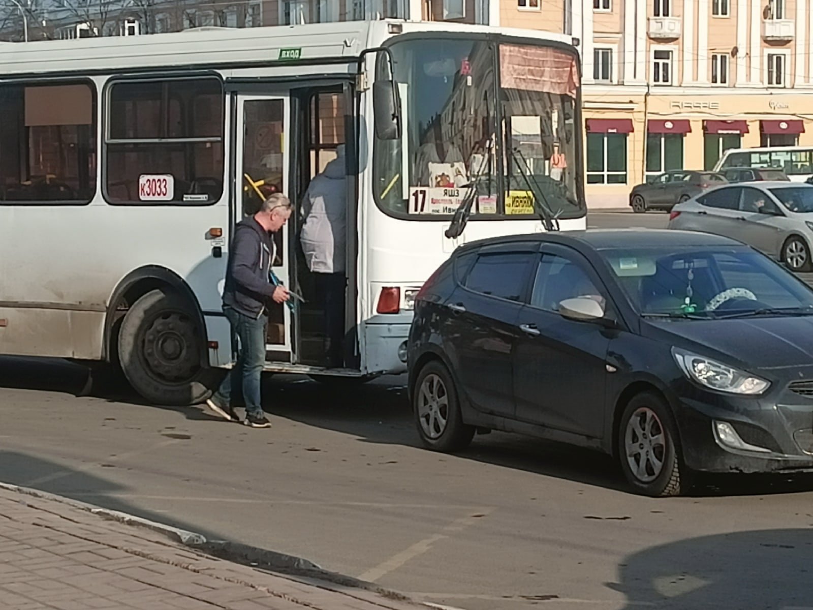 ДТП из маршруток в Ярославле