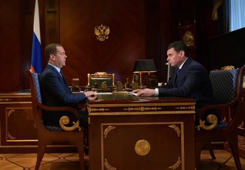 Губернатор Дмитрий Миронов обсудил с премьер-министром Дмитрием Медведевым итоги 2018 года для Ярославской области и готовность региона к национальным проектам