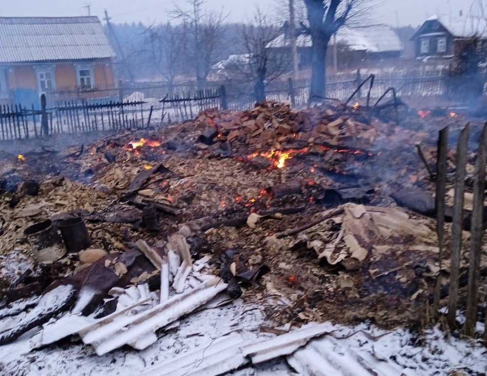 При пожаре погиб единственный житель деревни в Рыбинском районе