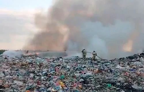 В Ярославской области локализовали возгорание на полигоне