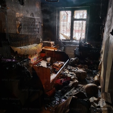 В брагинской пятиэтажке горела квартира