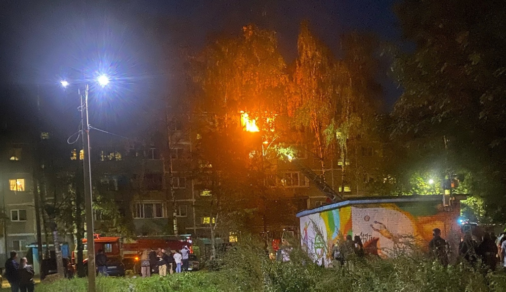 В Дзержинском районе Ярославля горела квартира в пятиэтажке