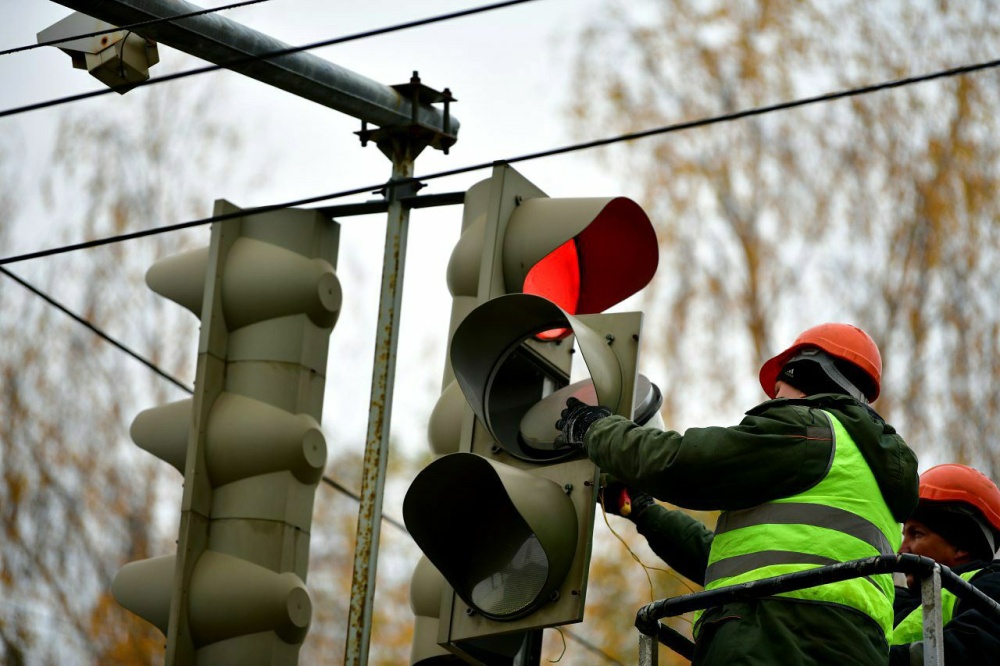 В Красноперекопском районе светофоры оборудуют звуковой сигнализацией