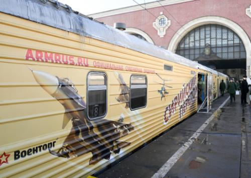 В Ярославль приедет поезд «Сирийский перелом». Это передвижная выставочная акция Минобороны, поддержанная Владимиром Путиным