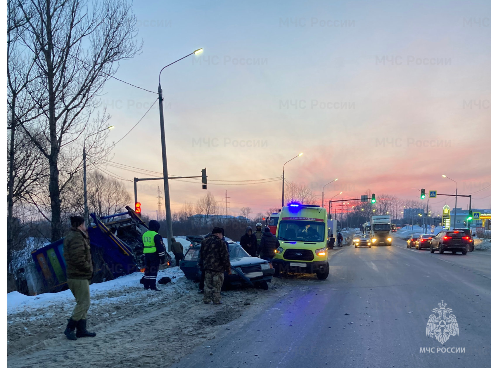 В Ярославле произошло массовое ДТП с участием пяти автомобилей | 21.02.24 |  Яркуб