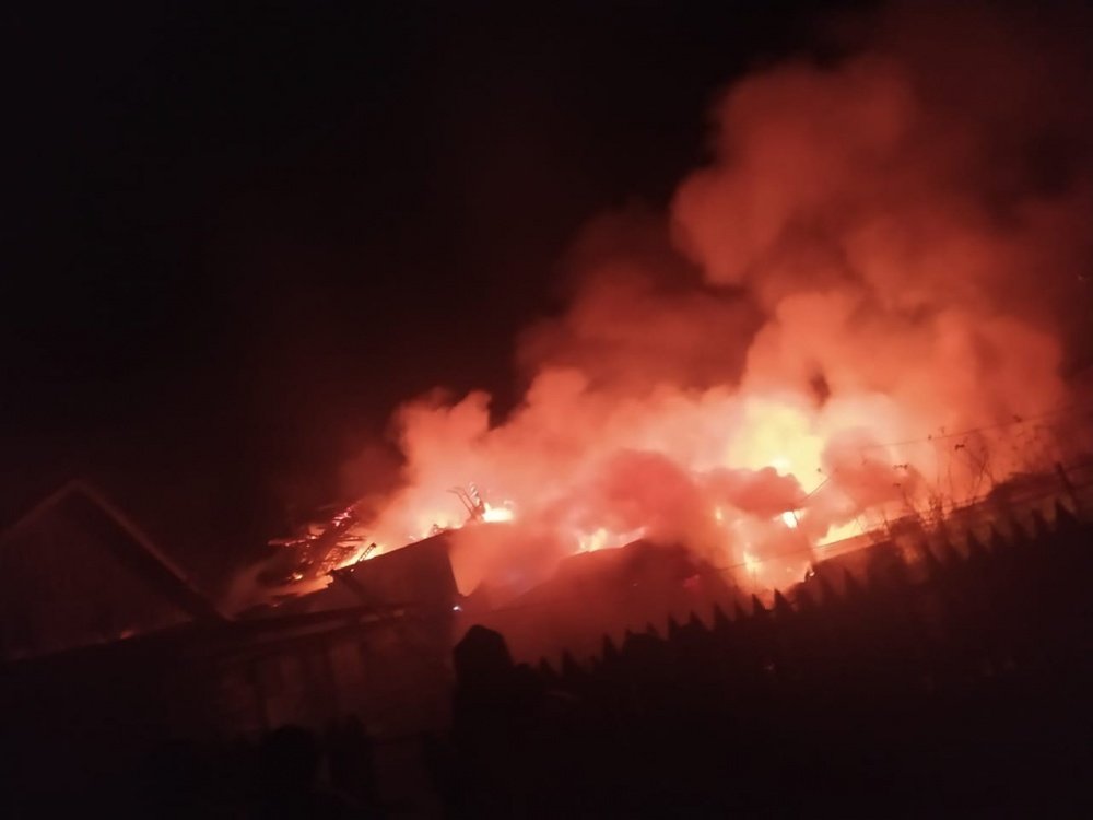 Страшный пожар в селе Устье: сгорел жилой дом