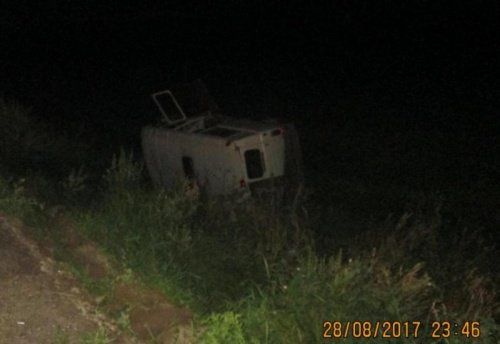 На дороге Ярославль-Прусово автомобиль «УАЗ» перевернулся в кювет: есть пострадавшие 