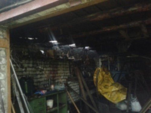 В Рыбинском районе огонь повредил гараж 