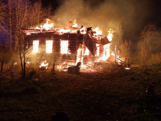 В Ярославской области сгорела женщина