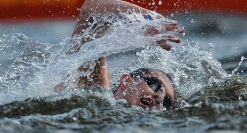 Ярославец Евгений Дратцев участвует в заплыве на Олимпиаде в Рио