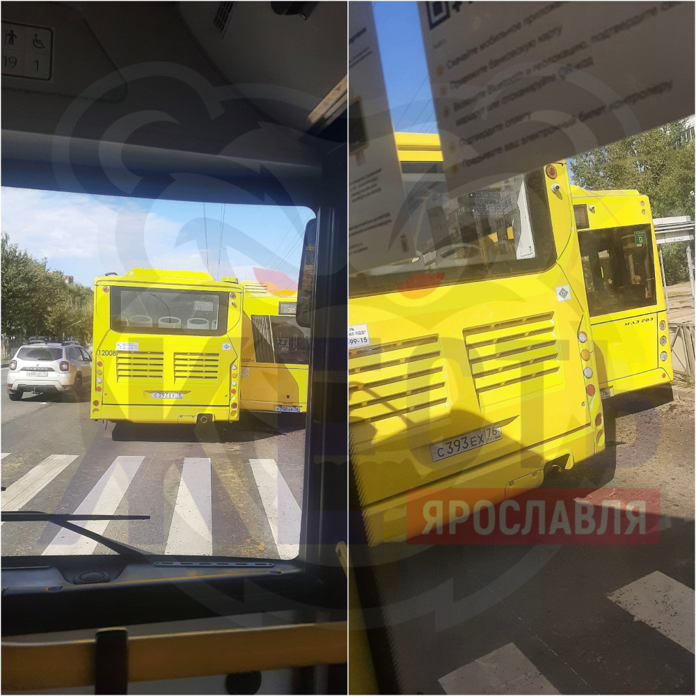 Недоброе 1 сентября: в Ярославле в ДТП с участием двух автобусов пострадали две девушки-подростка