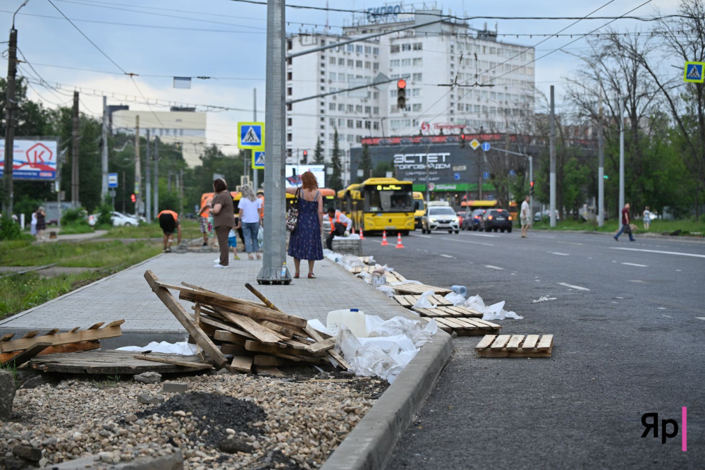 Ремонт проспекта Октября в Ярославле не успеют закончить в срок