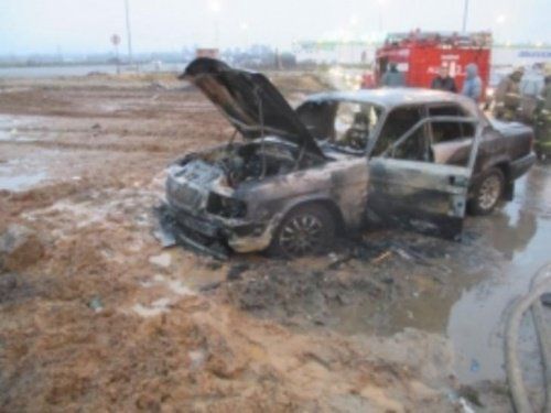 В Ярославле сгорел автомобиль «Волга» 