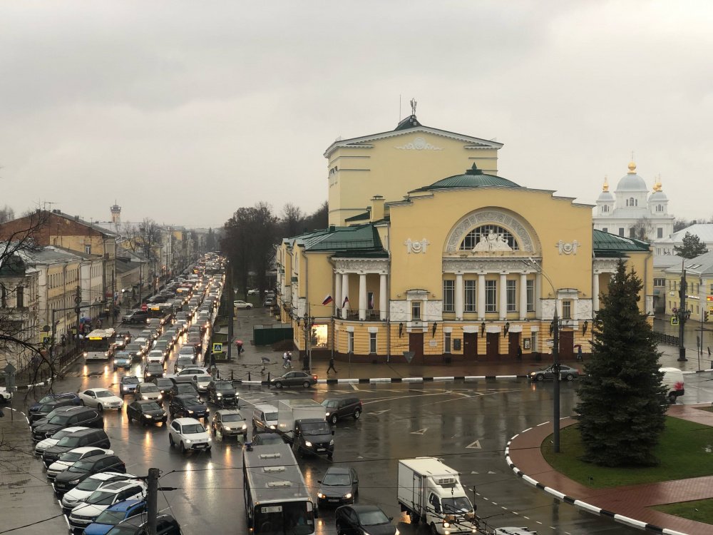 В Ярославле девятибалльные пробки: где затруднено движение