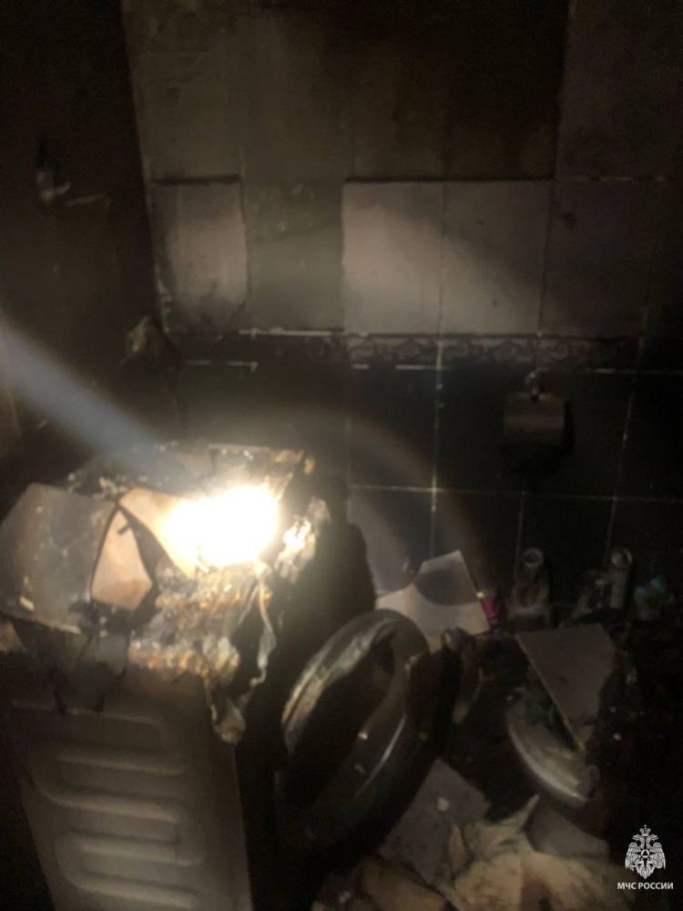 В квартире ярославца из-за стиральной машины вспыхнул пожар