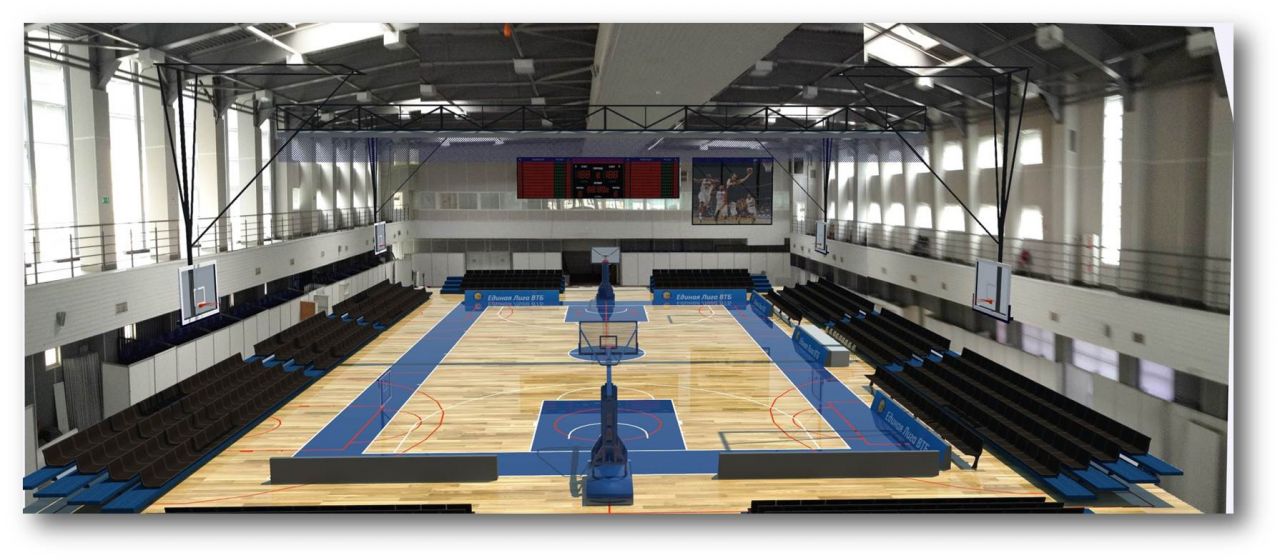 В Казармах завершается реконструкция спортивного зала.