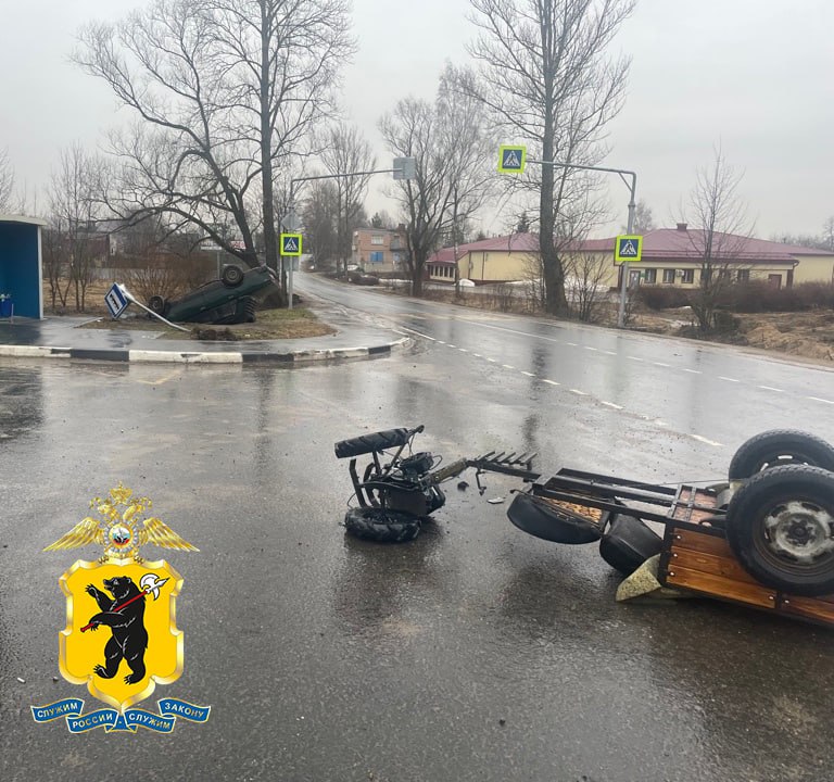 Под Ярославлем в ДТП погиб водитель мотоблока