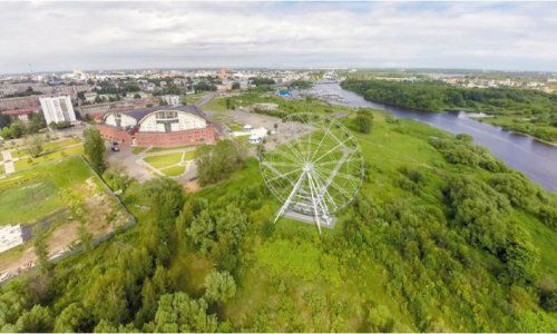 В Ярославле начали закладывать фундамент для 65-метрового колеса обозрения 