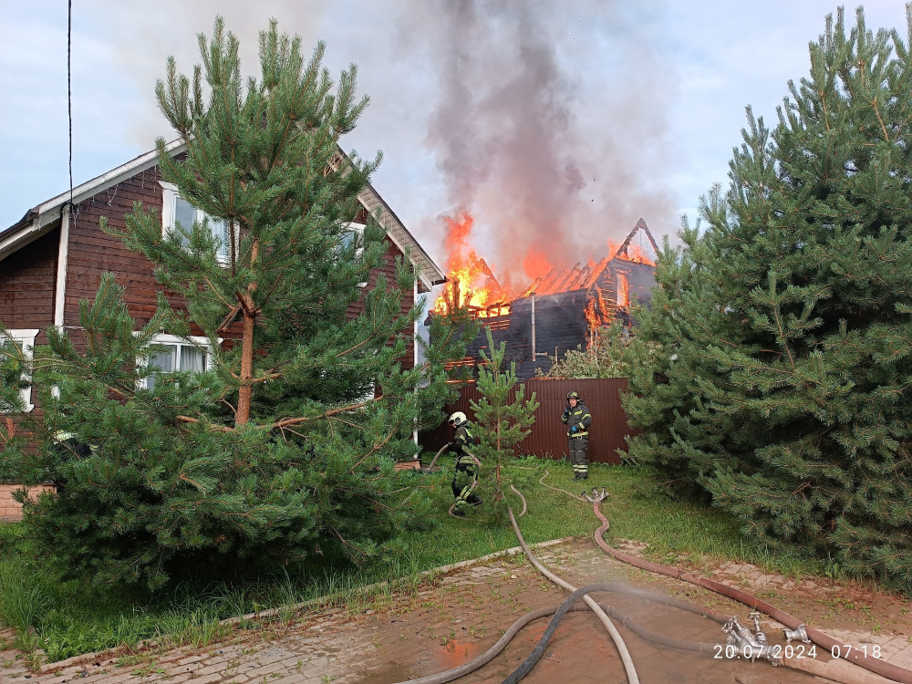 В Переславле-Залесском горели гостевые дома