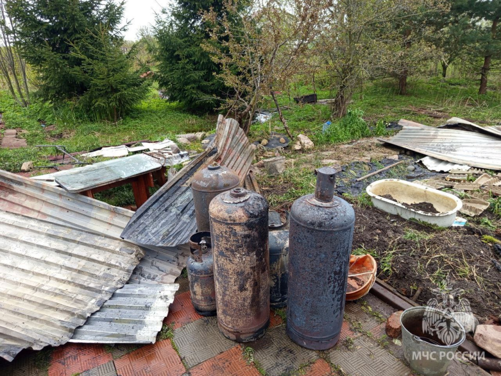 В деревне под Ярославлем при пожаре пострадала пенсионерка