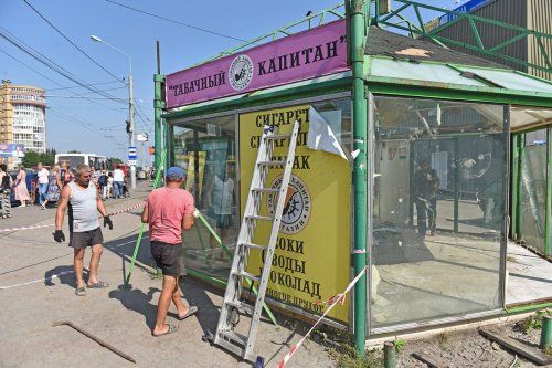 В Ярославле начали демонтаж 6 незаконных ларьков