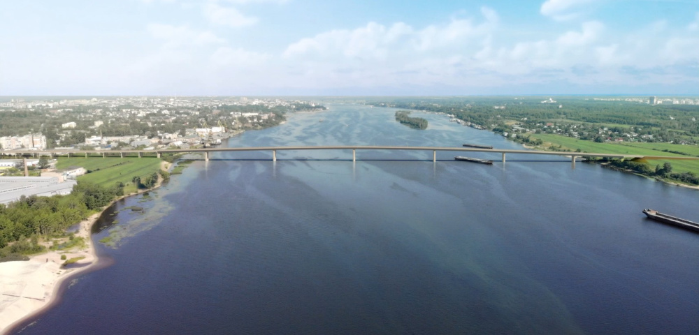 Представлен проект третьего моста через Волгу в Ярославле
