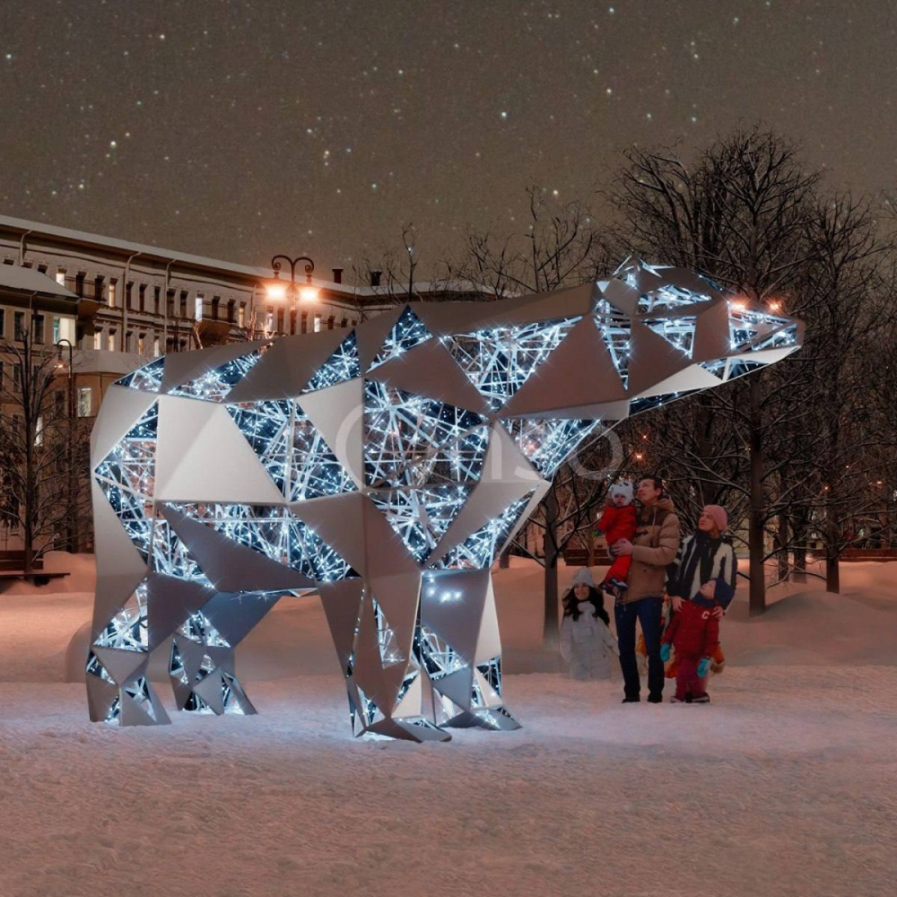 Новогодний Ярославль украсит большой светящийся медведь