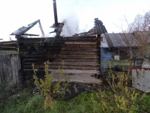 В Некрасовском районе сгорела частная баня 