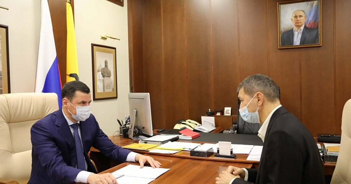 Губернатор встретился с будущим главным тренером «Шинника»