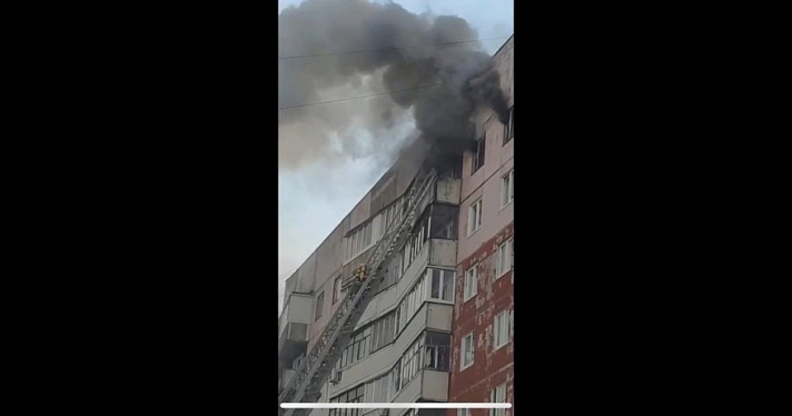 В Заволжском районе в пожаре погиб мужчина. Видео