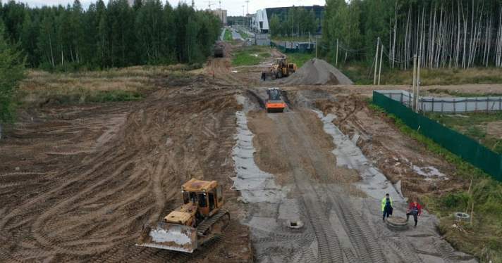 Началось строительство нового участка дороги на Дядьковской