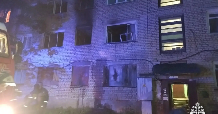 В Рыбинске при пожаре пострадал мужчина