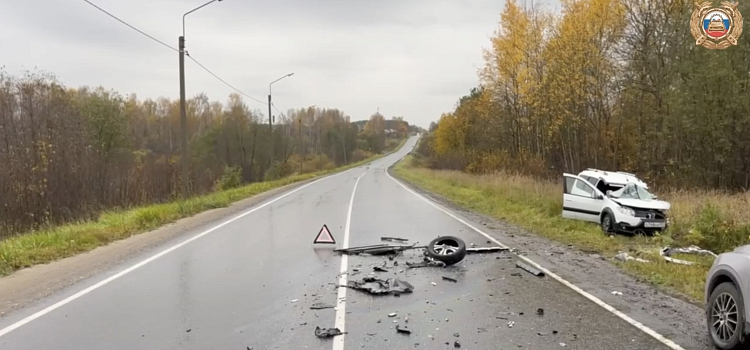 В Ярославской области отечественный авто выехал на встречку и столкнулся с фурой_324545