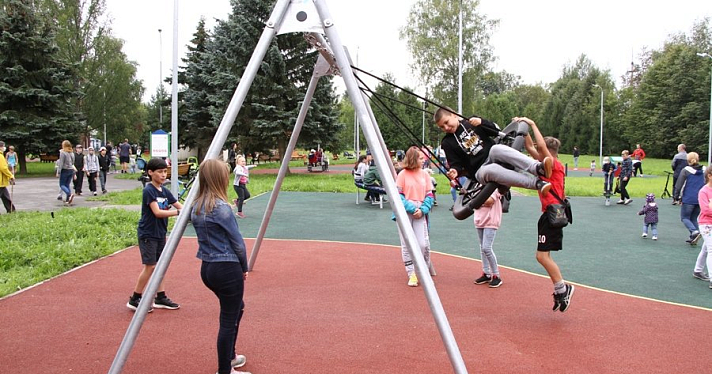 В Рыбинске после ремонта открыли детский парк в Переборах: фото_166171