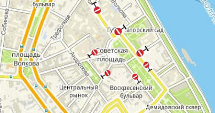  3 февраля в центре Ярославля ограничат движение транспорта