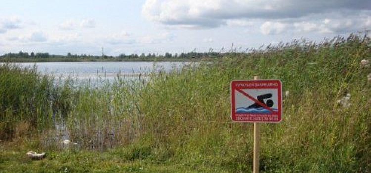 На «диких» пляжах Ярославля установили дополнительные знаки о запрете купания
