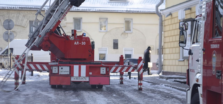 В Волковском театре прошли учения МЧС