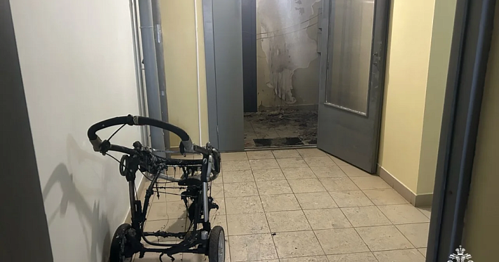 В брагинской новостройке неизвестные подожгли детскую коляску
