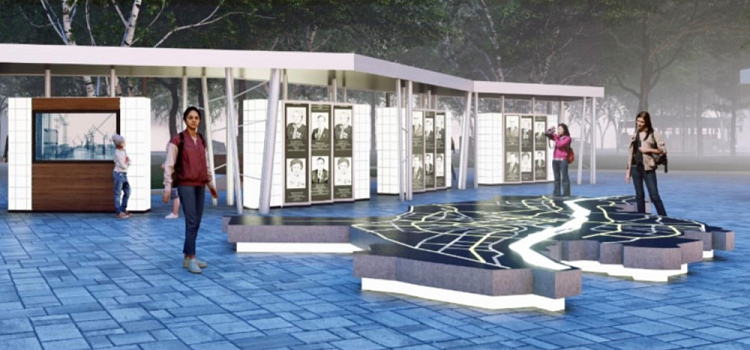 В Ярославле установят бронзовую «Карту города» со светодиодной подсветкой