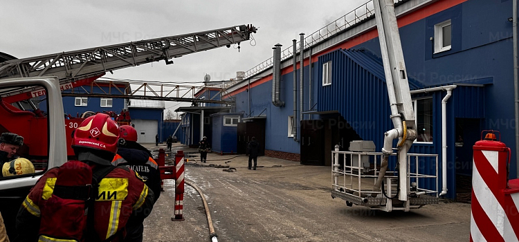 В Дзержинском районе Ярославля случился пожар в промзоне_288222