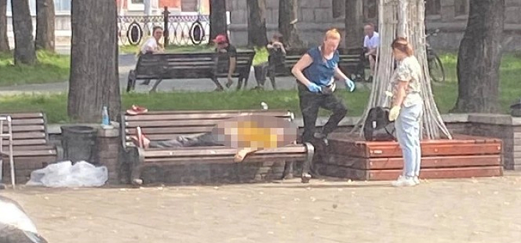 В центре Ярославля на лавочке обнаружили тело мертвой женщины